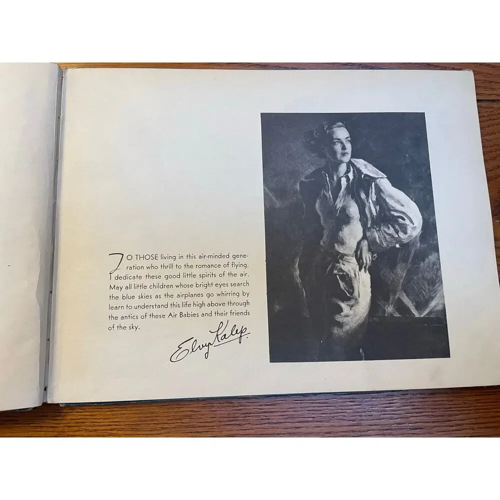 1936 Air Babies Elvy Kalep Amelia Earhart Foreword Aviation Picture Book